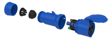 CEE-Kupplung 5p 16A IP44 PratiKa IP44 6h 380-415 V schraubl.Kl ger Kst