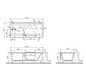 VitrA Bad Badewanne Conforma Combo 170 x 75 cm, rechteckig mit Einstieg rechts, mit Hydromassagesystem, weiß