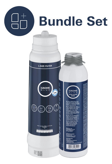 GROHE Reinigungskartusche Blue mit Sprühkopf, zur 100% Desinfektion