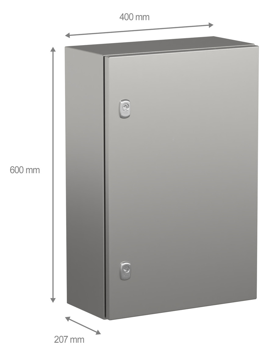 Wandschrank VA IP66 B400xH600xT200mm Scotch Brite