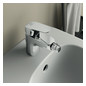 Ideal-Standard Bidet-Einhebelmischer CeraFlex mit Kunststoff-Ablaufgarnitur, Ausladung 114mm, chrom