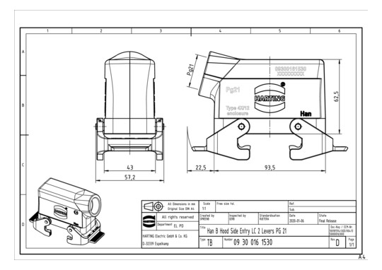 HART Tüllengehäuse           09300161530 