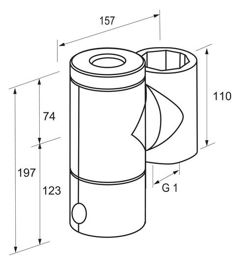 Pneumatex Schmutzabscheider Zeparo ZTMI 25, G 1, mit Magnetwirkung und Isolierung, DIRT