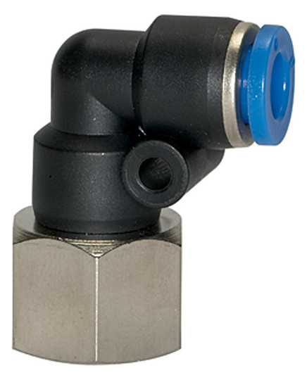 L-Steckverschraubung »Blaue Serie«, drehbar, M5 innen, Ø 4 mm  