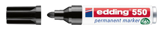edding-Permanentmarker Nr.550, schwarz - ca.3.-4 mm