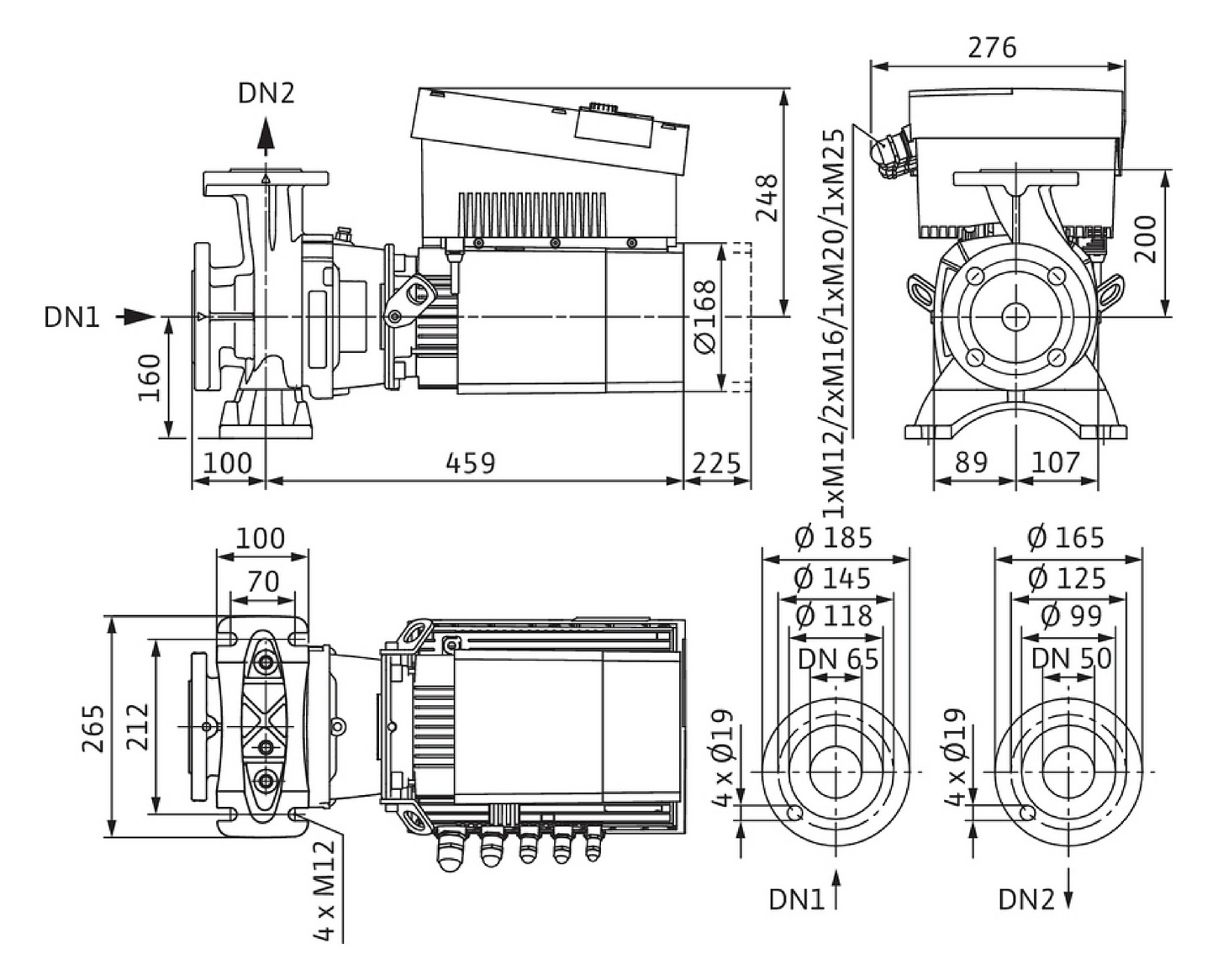 Wilo Trockenläufer-Hocheffizienz-Pumpe Stratos GIGA-B 50/1-21/2,3-R1, 2,3 kW, ohne Differenzdruckgeber Wilo Trockenläufer-Hocheffizienz-Pumpe Stratos GIGA-B 50/1-21/2,3-R1, 2,3 kW, ohne Differenzdruckgeber