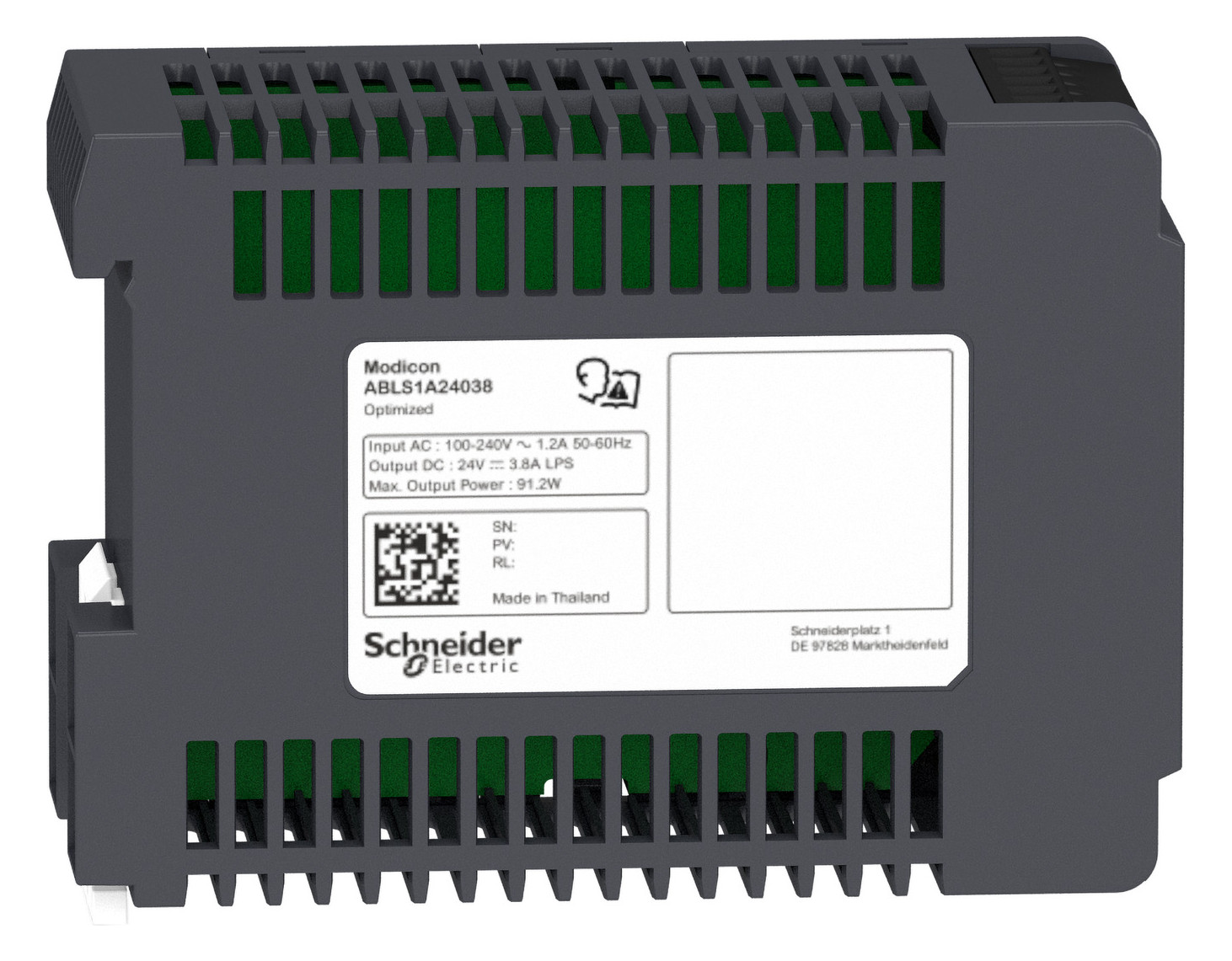 Gleichstromversorgung 24V 90W 100-240VAC 3,8A 90VA Kurzschlussf IP20