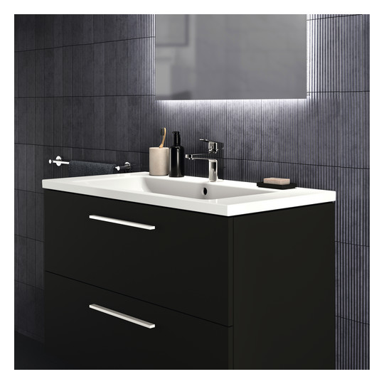 Ideal-Standard Möbelwaschtisch-Unterschrank i.life B 2 Auszüge, 100 x 50,5 x 63 cm, carbongrau matt