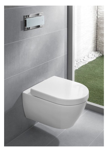 V&B WC-Sitz Subway 2.0 mit Quick Release/Softclosing, Scharniere Edelstahl, weiß