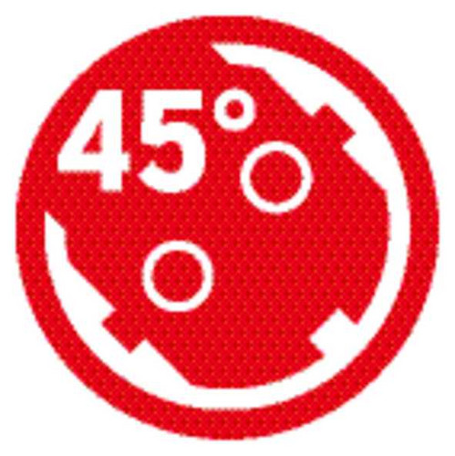 Steckdosenleiste 5f si m.Ein/Aus 2,5m 45° IP20 Überspannungss 1,5qmm