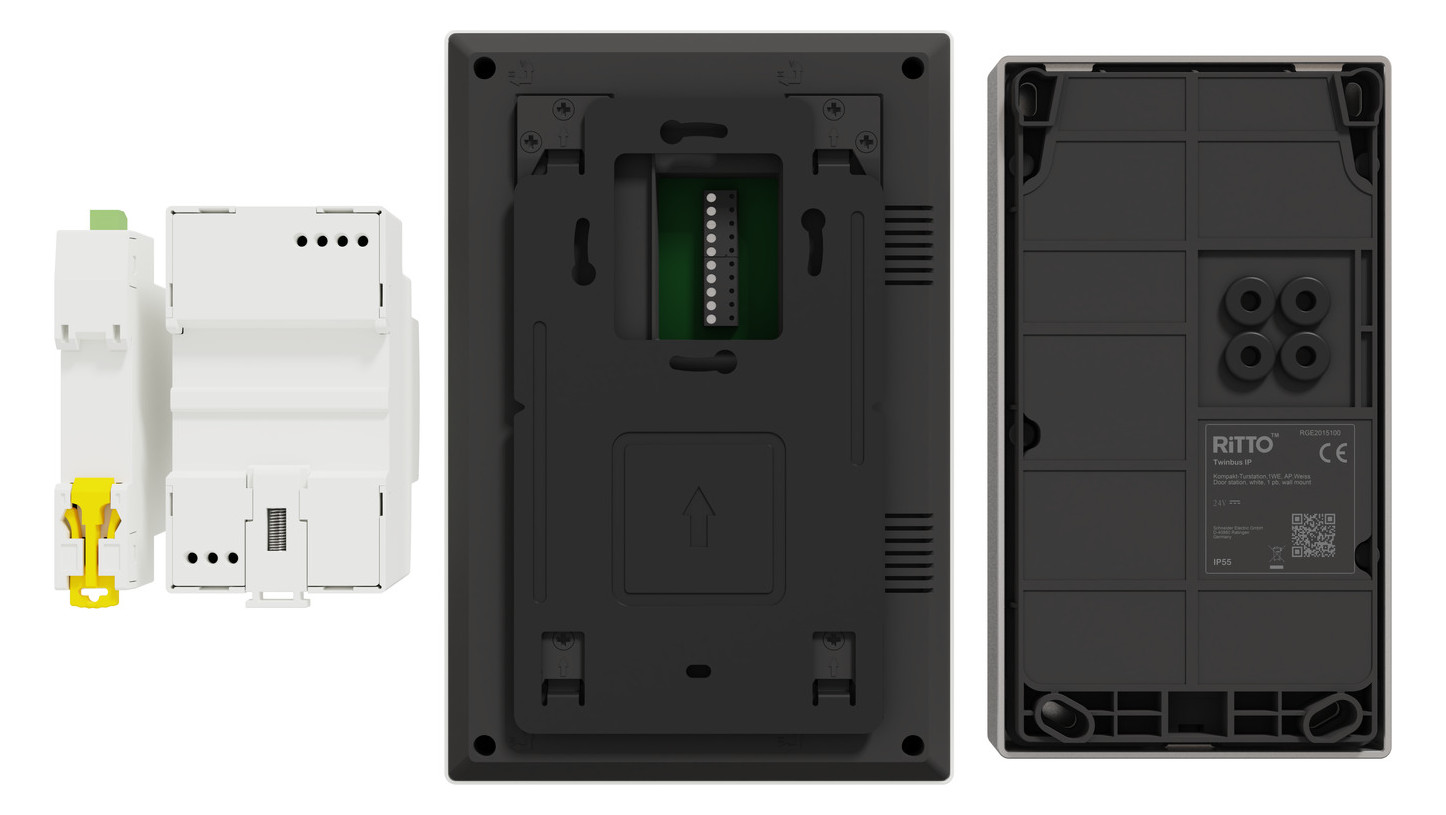 Video-Türsprechset 2Draht 1xTeiln AP/AP ws ws 1LS Aufputz/Aufputz Video-Türsprechset 2Draht 1xTeiln AP/AP ws ws 1LS Aufputz/Aufputz