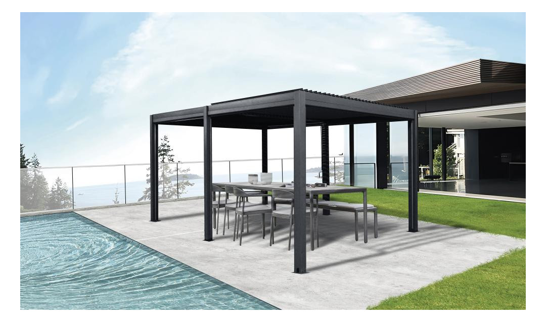Bild Terrassenürdachung 12m² iokimatisch 4x3 m - floraworld-1