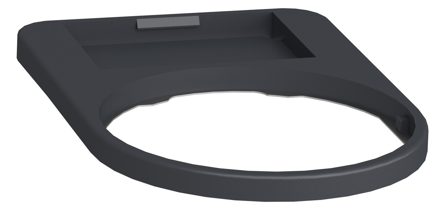 Schildträger 40x50mm Harmony XB5 Wappen sw Ø30mm