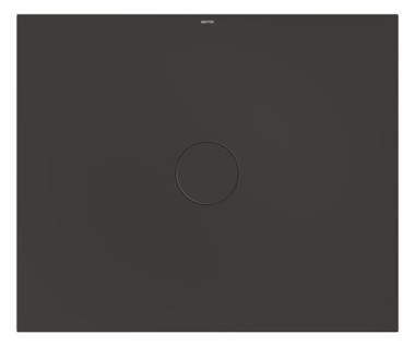 Bette Duschfliese BetteAir 1200 x 1000 mm, anthracite, Rechteck, glasierter Titan-Stahl, mit Minimum-Täger