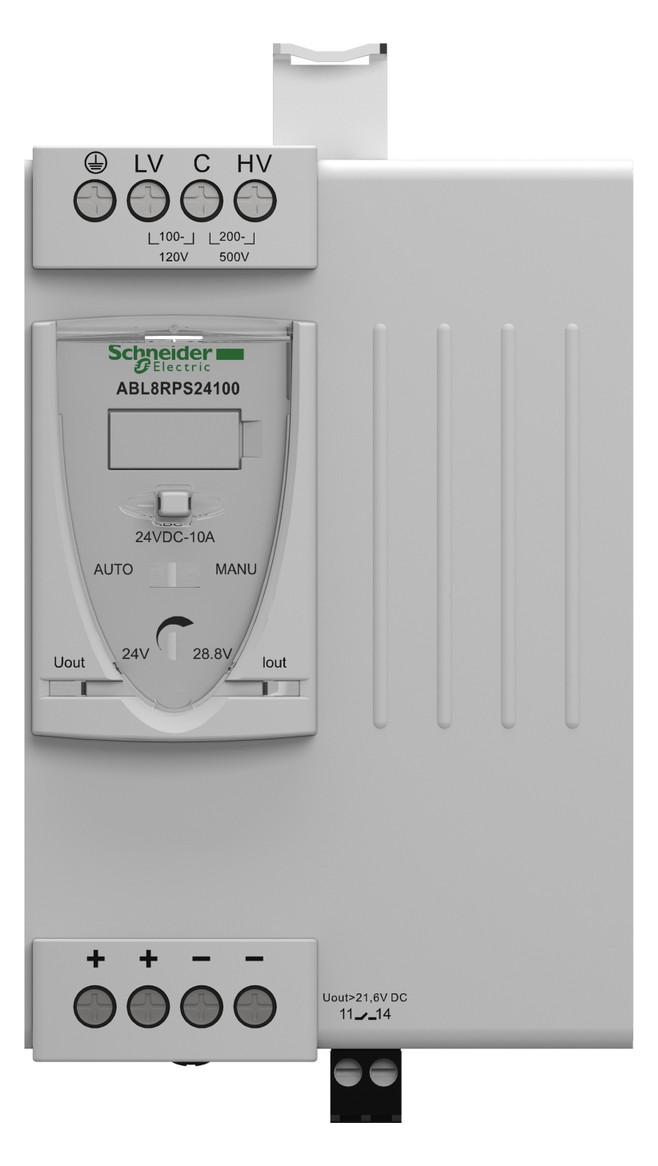 Gleichstromversorgung 24V 240W 240VA 100-500VAC 10A Kurzschlussf IP20