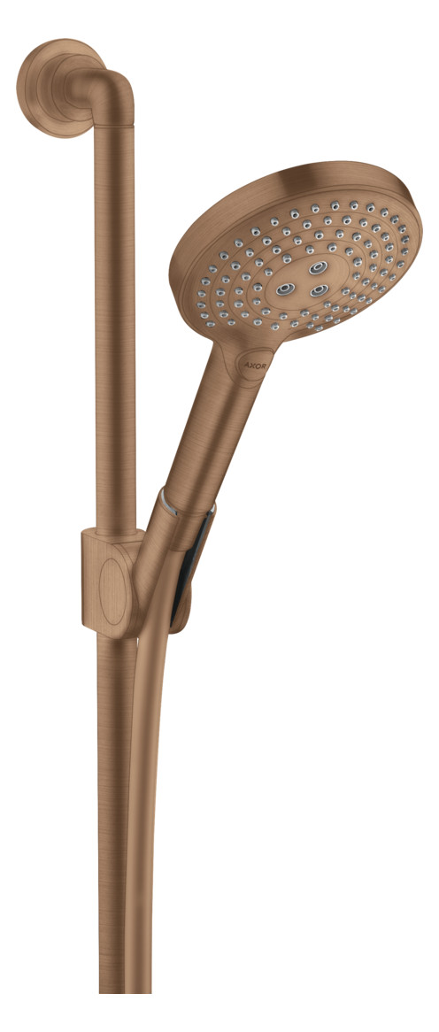 hansgrohe Brauseset Axor Citterio 900mm, mit Handbrause, 120mm, 3jet, brushed red gold