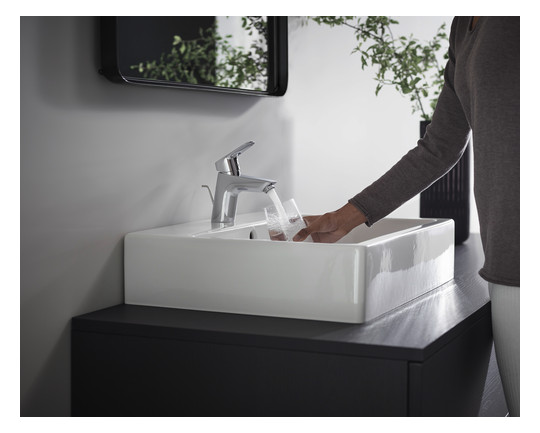 hansgrohe Waschtisch-Einhebelmischer 70 Logis mit Zugstangen-Ablaufgarnitur, chrom
