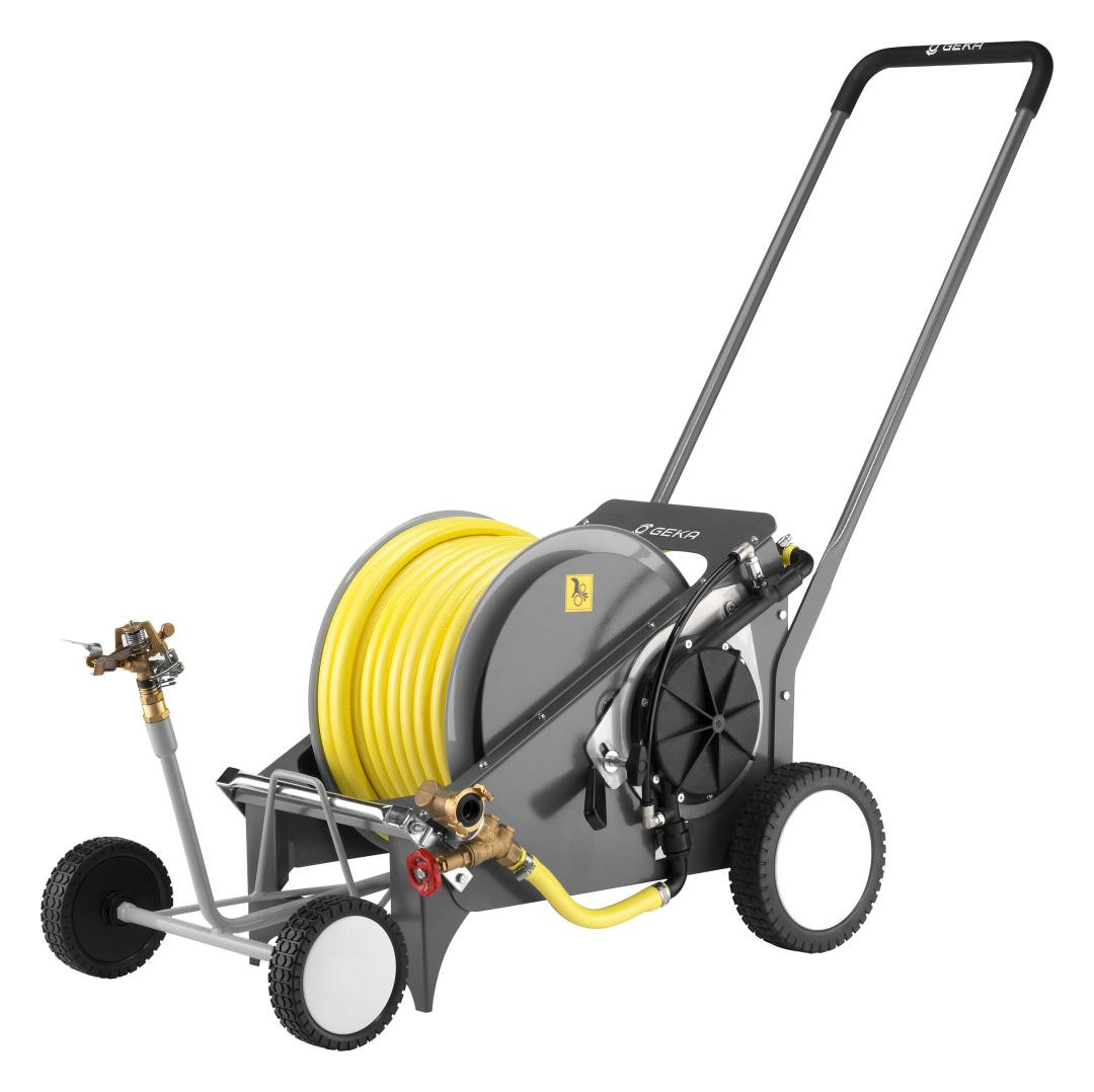 Bild Automatik Regnerwagen RW40 mit 40m 5/8"" Sch lauch Regner V80 GEKA plus-2