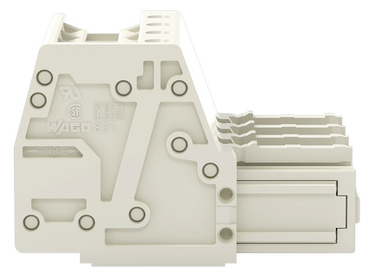 Verbindungsklemme 4p lgr Serie 831 41A 0,5-10qmm Thermopl 7,62mm Federzugans