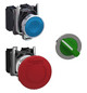 Drucktaster 1f bl rnd Ø22,5mm 1S IP66 fl Tastend