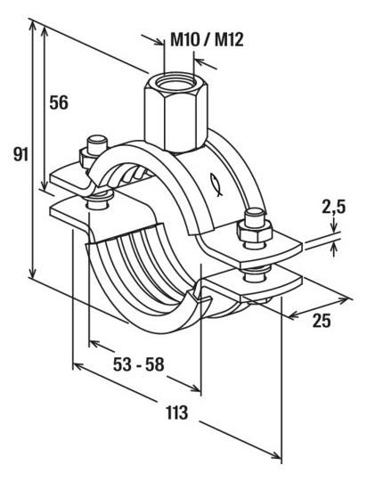 Bild Massivrohrschelle FRSM fischer fischer-3