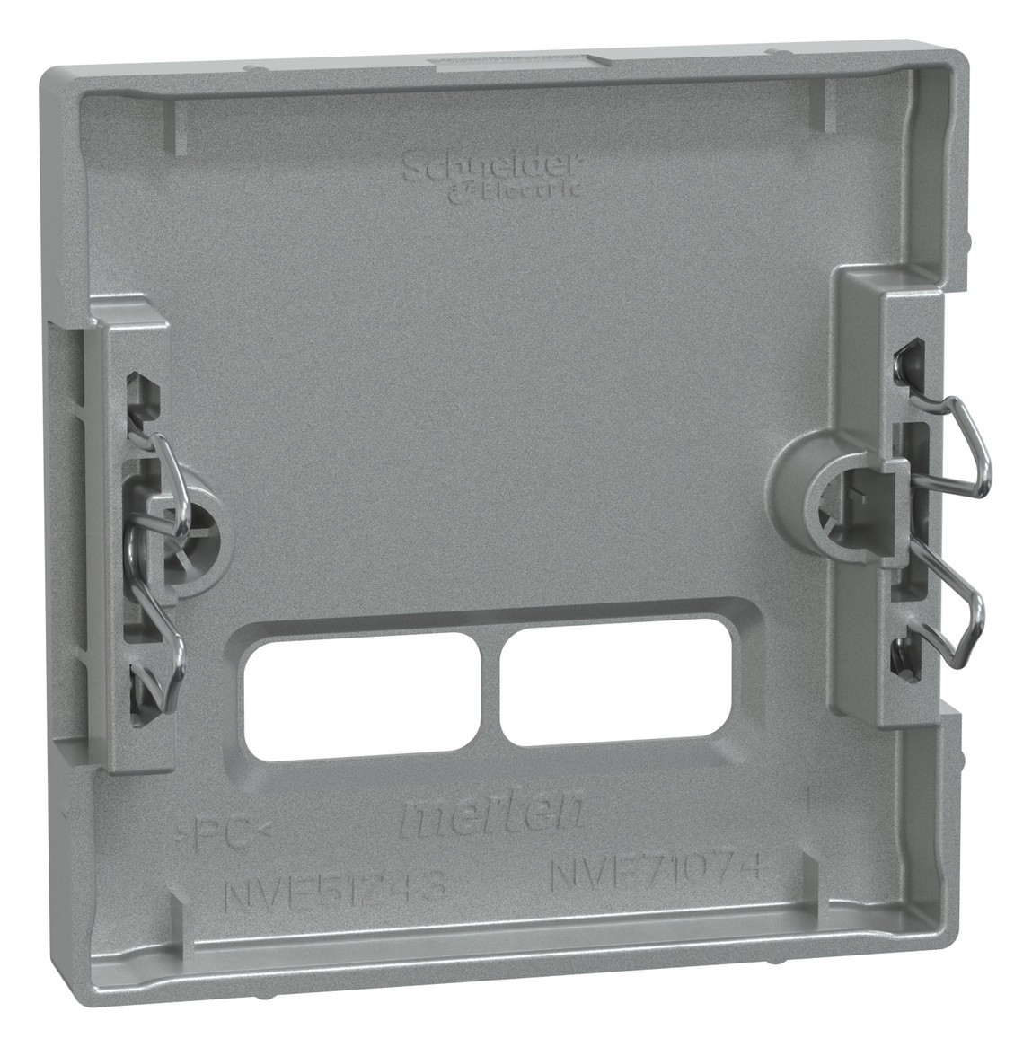 Zentralplatte USB 2f alu-si Klemmbef m.Aufdr aluminium-silber Zentralplatte USB 2f alu-si Klemmbef m.Aufdr aluminium-silber
