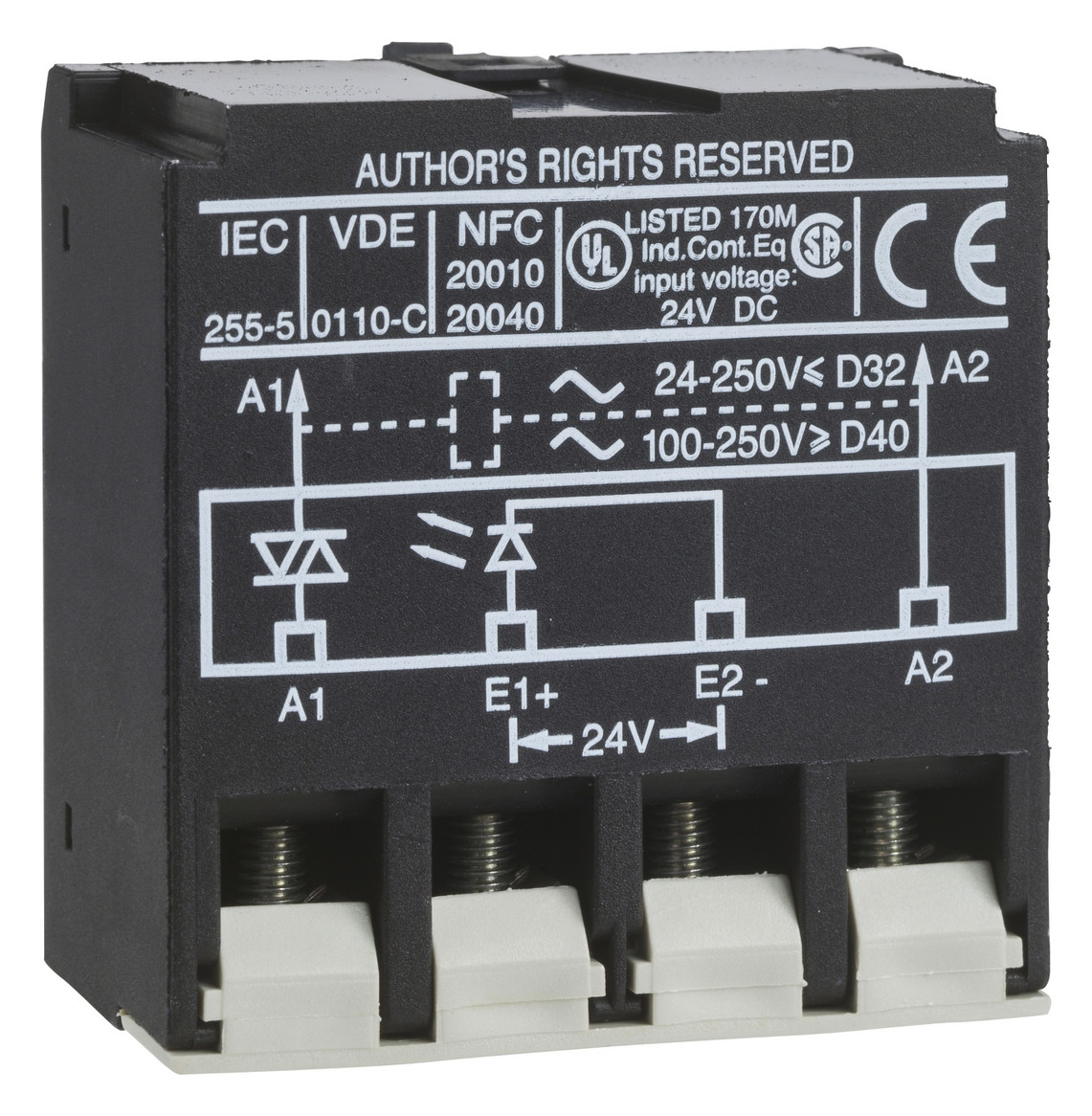 Verstärkerbaustein Direktanb 0,002A/DC 0,015A/AC 24-250VAC 5-30VDC