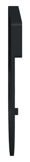 Bezeichnungsschild sw rechteck 30x41mm Bez.Schild