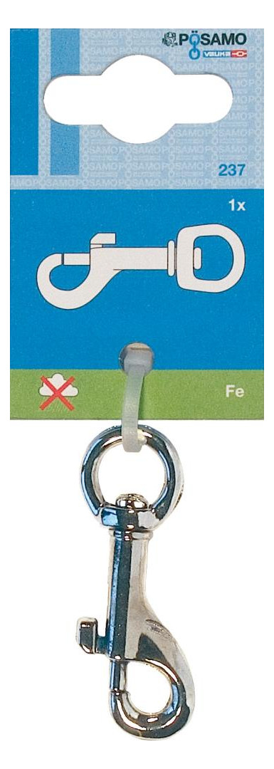 Bild Bolzenkarabiner (SB) vernickelt 82 mm a 1 Stk PÖSAMO-0
