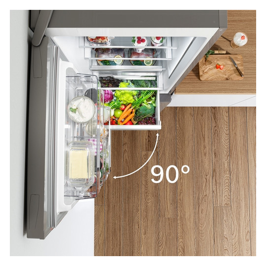 Kühl-/Gefrierkombi Stand Serie 2 E Edst 216/89l 239kwh 1860x600x660mm NoFrost