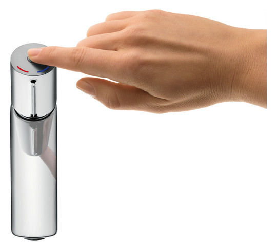 hansgrohe Waschtisch-Einhebelmischer 110 Talis Select E mit Zugstangen-Ablaufgarnitur, chrom