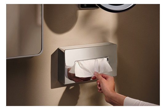 hansgrohe Kosmetiktuchbox AddStoris 265x145mm, Wandmontage, chrom