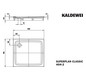 Kaldewei Duschwanne SUPERPLAN CLASSIC 404-2 90x100x2,5cm, mit Träger, Vollantislip Perl-Effekt, pergamon