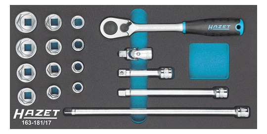 HAZET-Werkzeugmodul 163-181/17 - Steckschlüssel 3/8