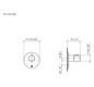 Dornbracht Fertigmontageset xTOOL UP-Thermostat, mit 2 Ventilen, Platin gebürstet