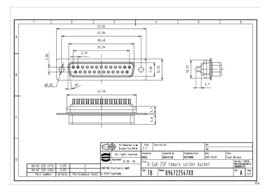HART HARTING STECKVERBINDER  09672254715 