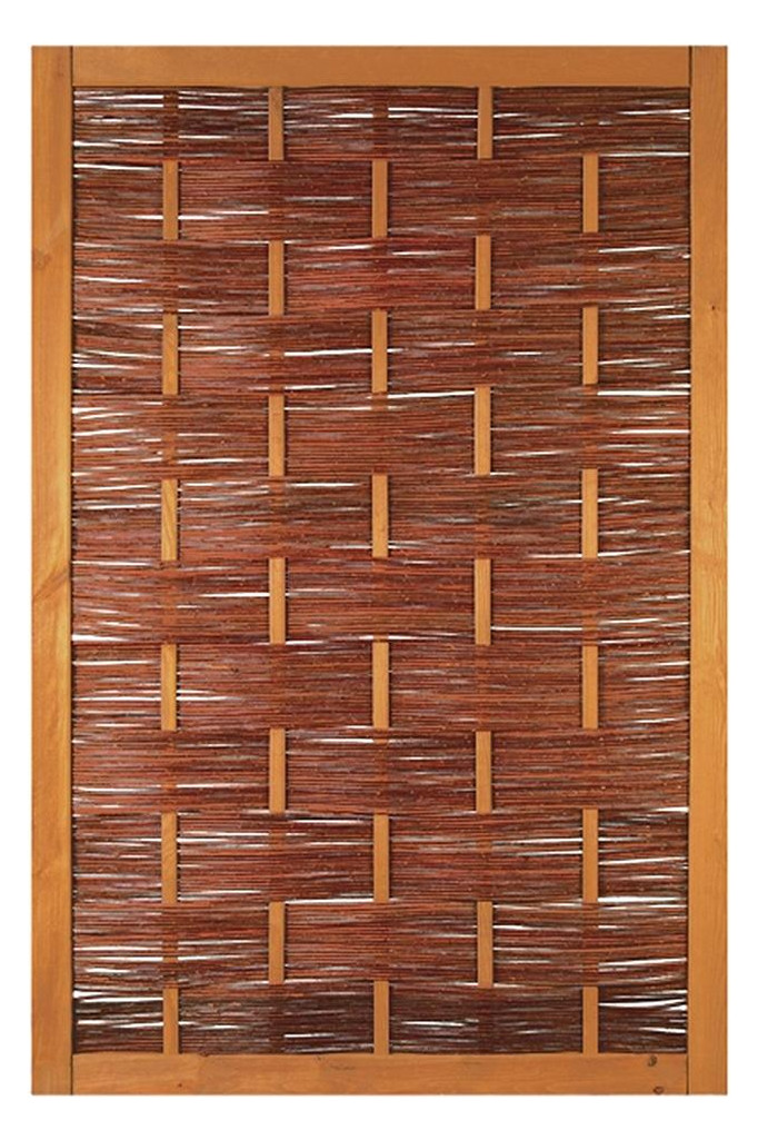 Bild ÄTNA Weidengeflechtzaun braun gebeizte W eide 120 x 180 cm - n.a.-0