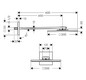 hansgrohe Kopfbrause Axor mit Brausearm, 300x300mm, 1jet, brushed gold optic