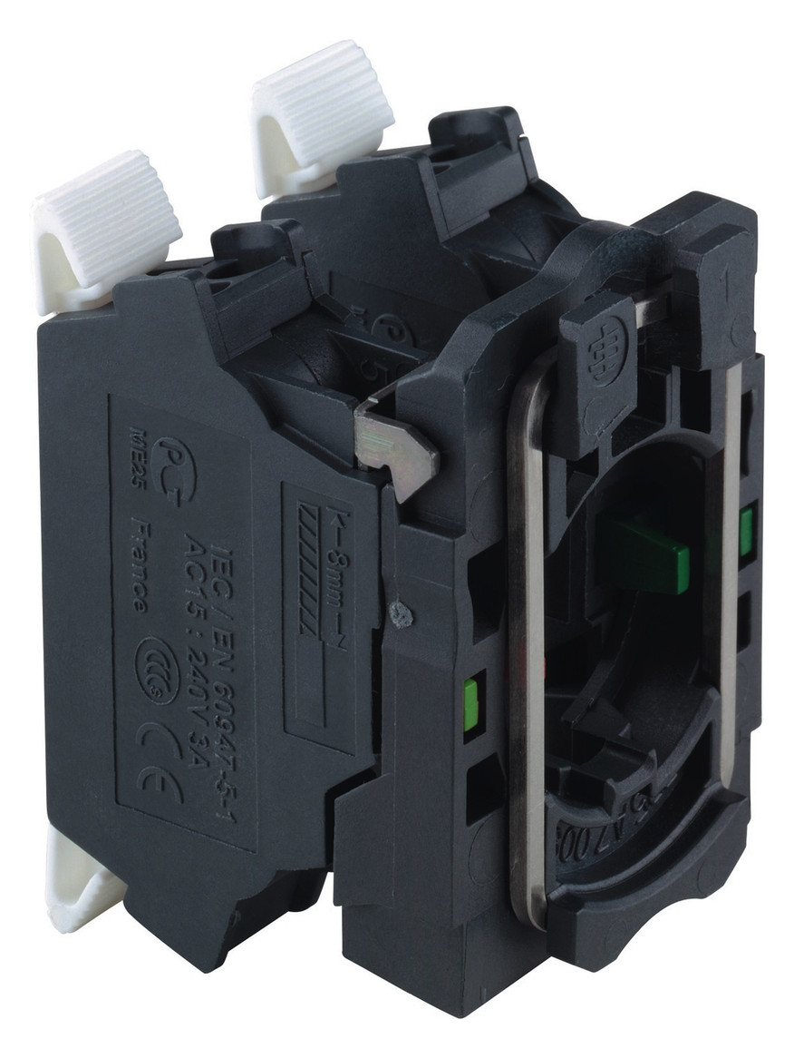 Hilfsschalterblock 2S 3A/AC Flachsteck