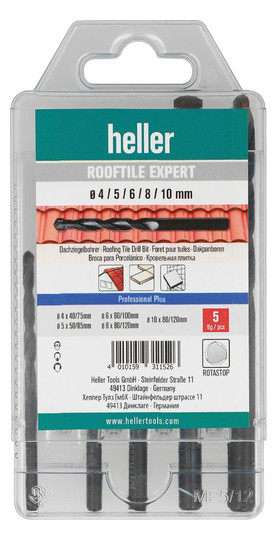 heller-Dachziegelbohrer-Set ROOFTILE EXPERT - 5-teilig,...