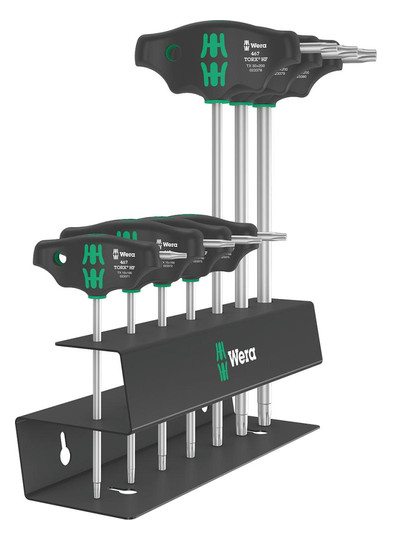 Wera-T-Griff-Torx-Schraubendreher- Satz mit Haltefunktion...