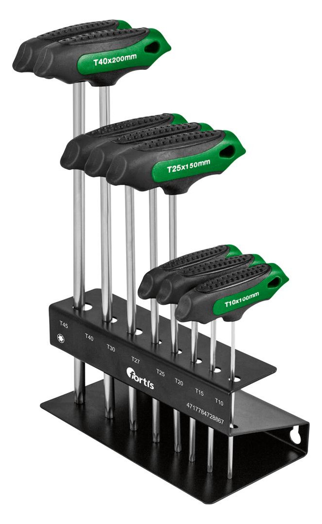 Bild T-Griff-Schraubendreher- Satz 7-teilig T 10-T45 FORTIS-0