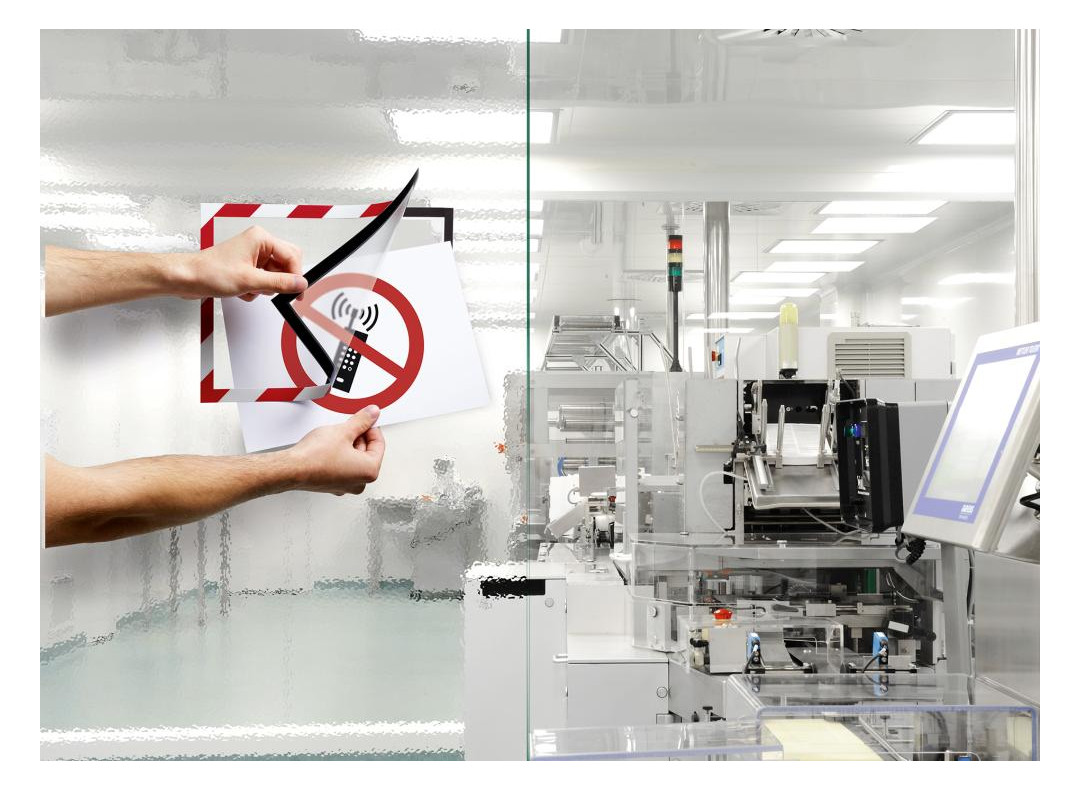 Bild Magnetrahmen SECURITY A4 DURAFRAME rot/w eiß - Durable-9