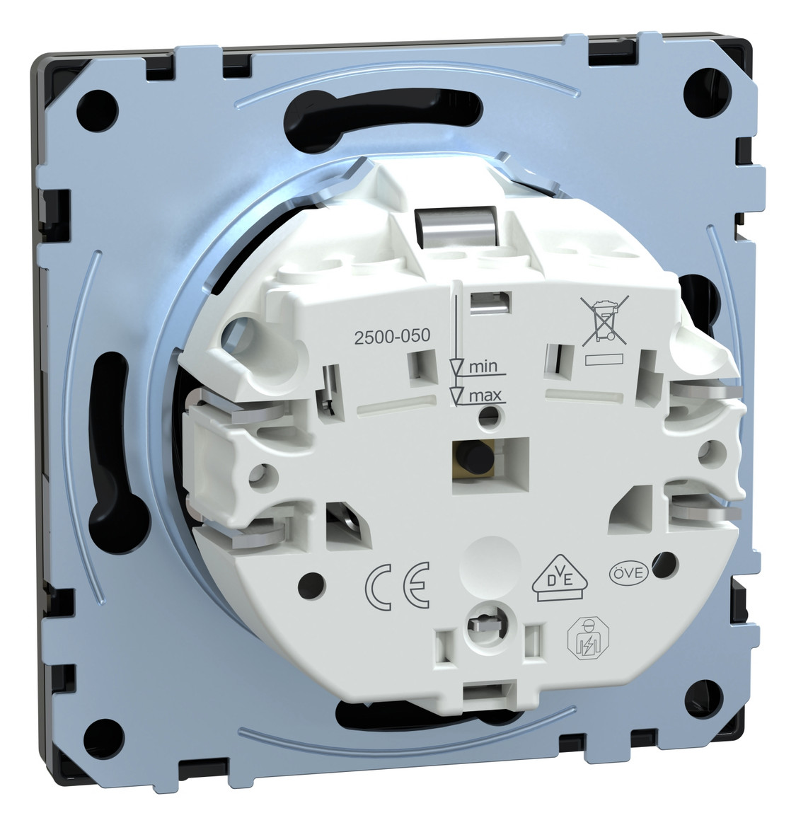 Steckdose 1f mokka glz System Design UP IP20