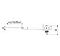 Schlösser Außenarmatur Frost-Tec 2813 230-460 mm, DN 15, Sanitärgriff, Steckschlüssel, chrom