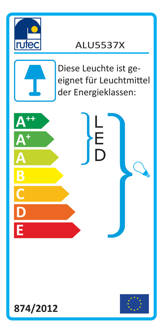 Einbaustrahler 50W Konv chr mt IP20 Alu Ø/EB68mm