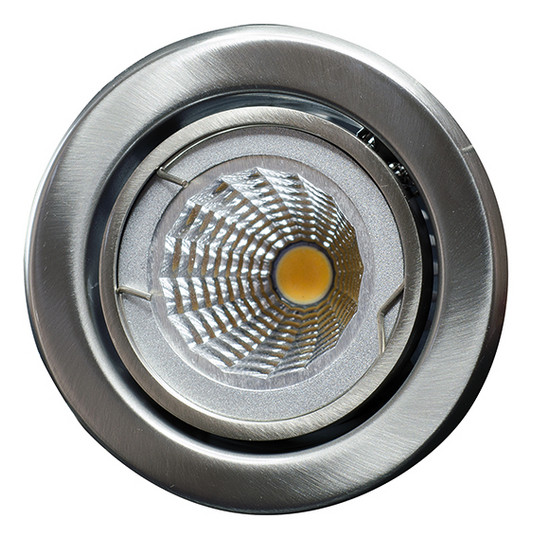 Einbaustrahler 50W Konv edst gbürst IP20 gebürstet Ø/EB68mm