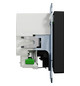 Steckdose 1f sw mt 1USB-A 1USB-C UP m.BS Mit erhöhtem Berührungsschutz IP20