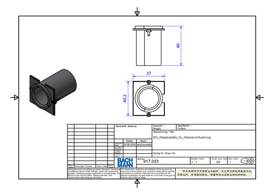 Bachmann Rahmen 1xKBD VGA        917.033 