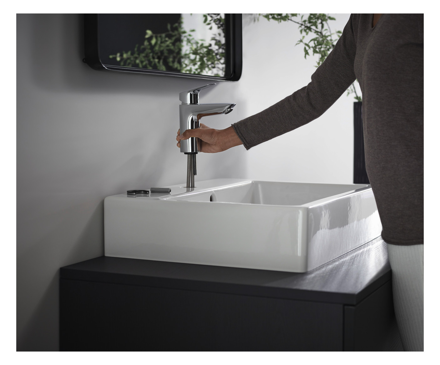 hansgrohe Waschtisch-Einhebelmischer 100 Logis ohne Ablaufgarnitur, chrom